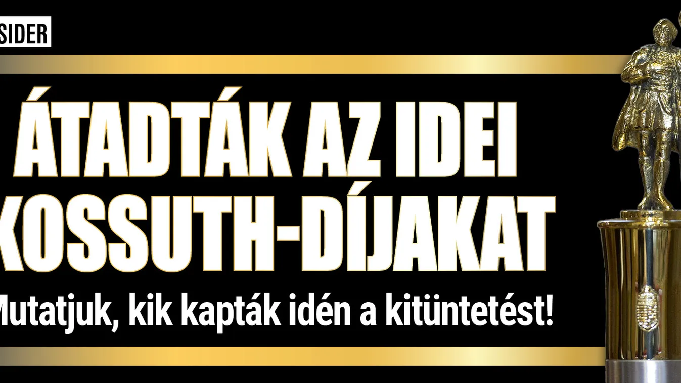 Ők kaptak idén Kossuth-díjat a köztársasági elnöktől