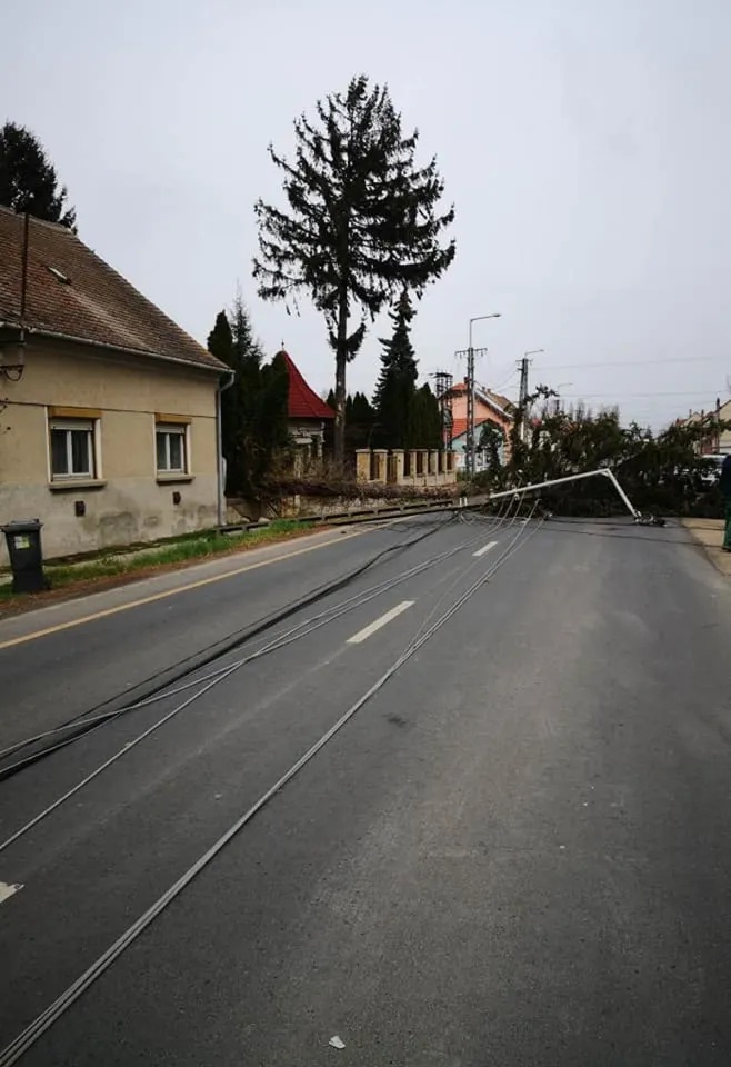 Csepreg szélvihar kár
