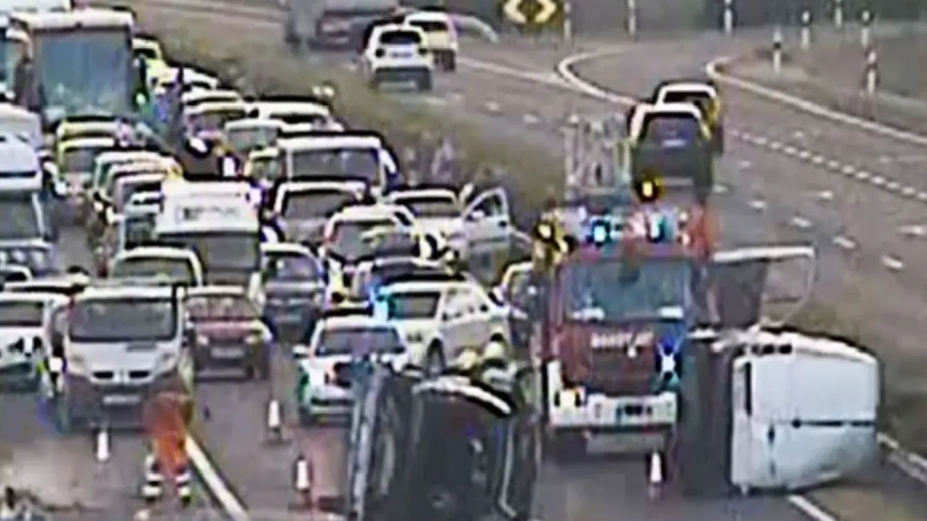 Brutális baleset történt péntek reggel az M0-son