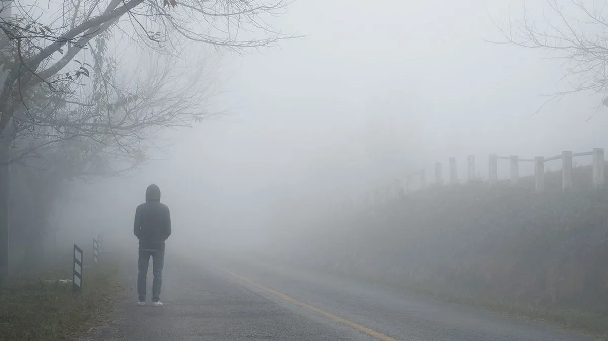 Lonely,Person,On,The,Road