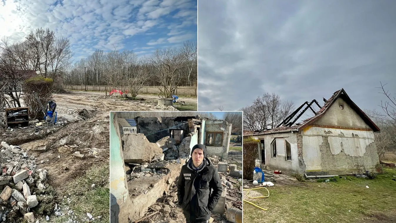 Ledózerolták Terike leégett házát