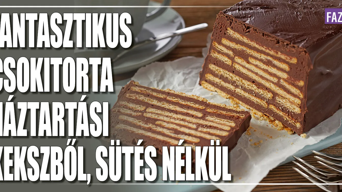 Fantasztikus csokitorta háztartási kekszből, sütés nélkül