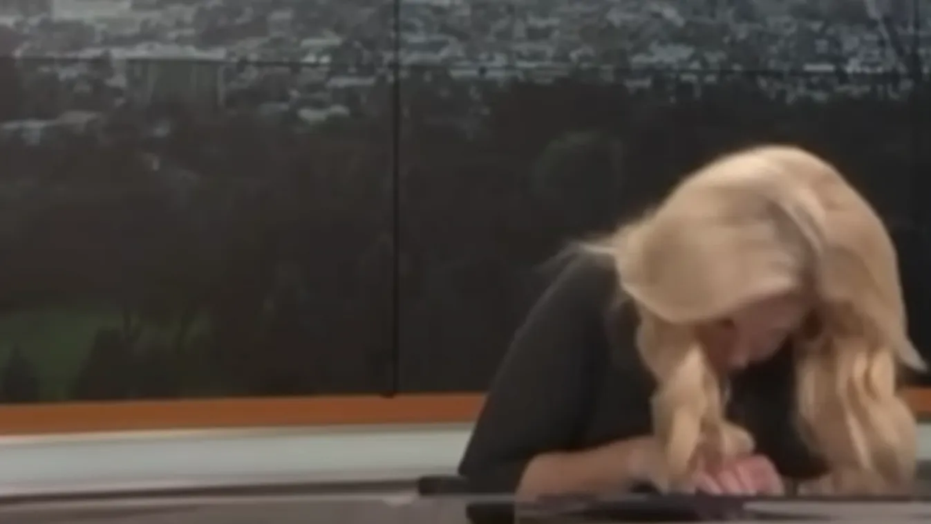 Élő adásban esett össze a meteorológus - videó