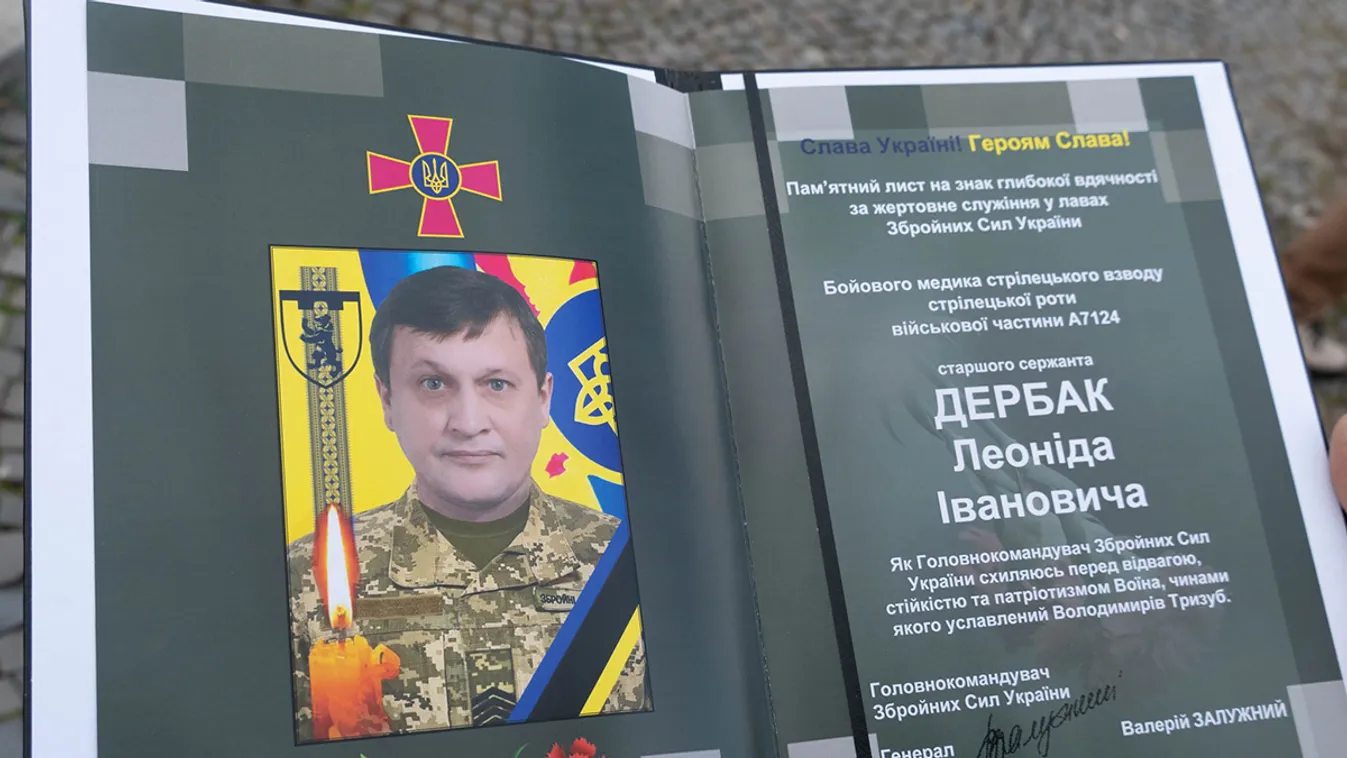 Nyitott koporsóban búcsúztatták a kárpátaljai alezredest