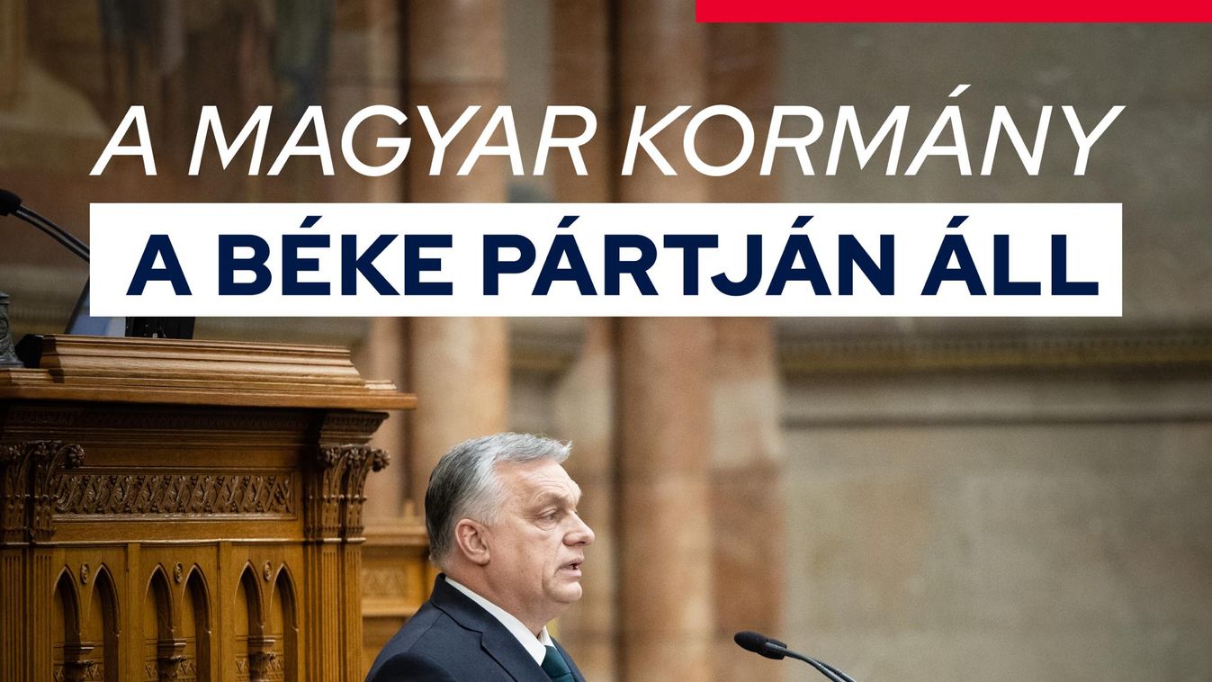 Orbán Viktor: „Harcokat csak tűzszünettel lehet megállítani."