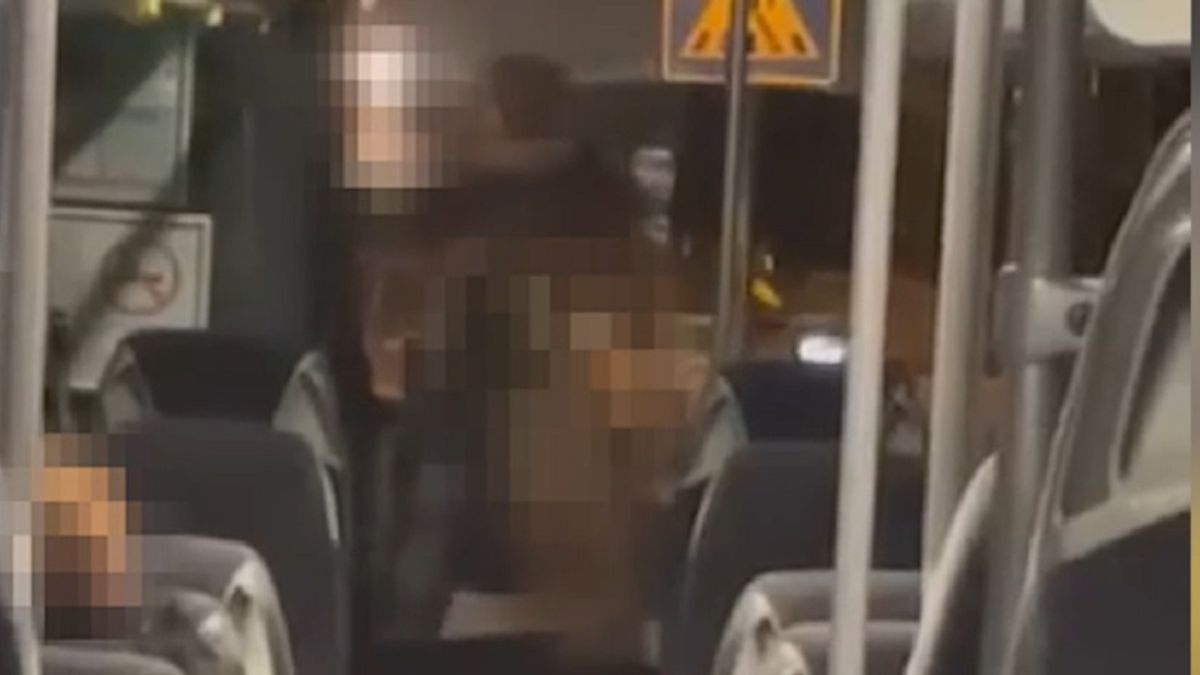 Így lökték le a buszról a magyar sofőrre támadó nőt – Videó