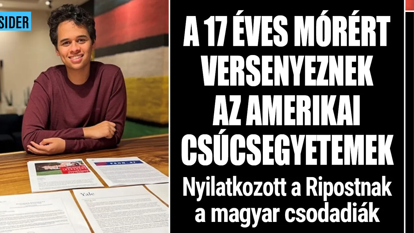  Íme a magyar fiú, akiért versenyeznek az amerikai egyetemek
