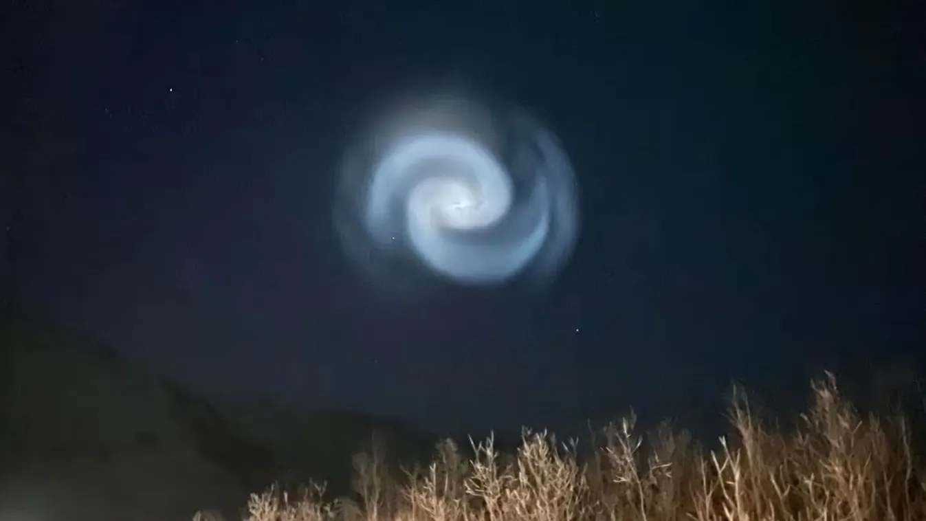 Rejtélyes "kék spirál" tűnt fel az égen,
