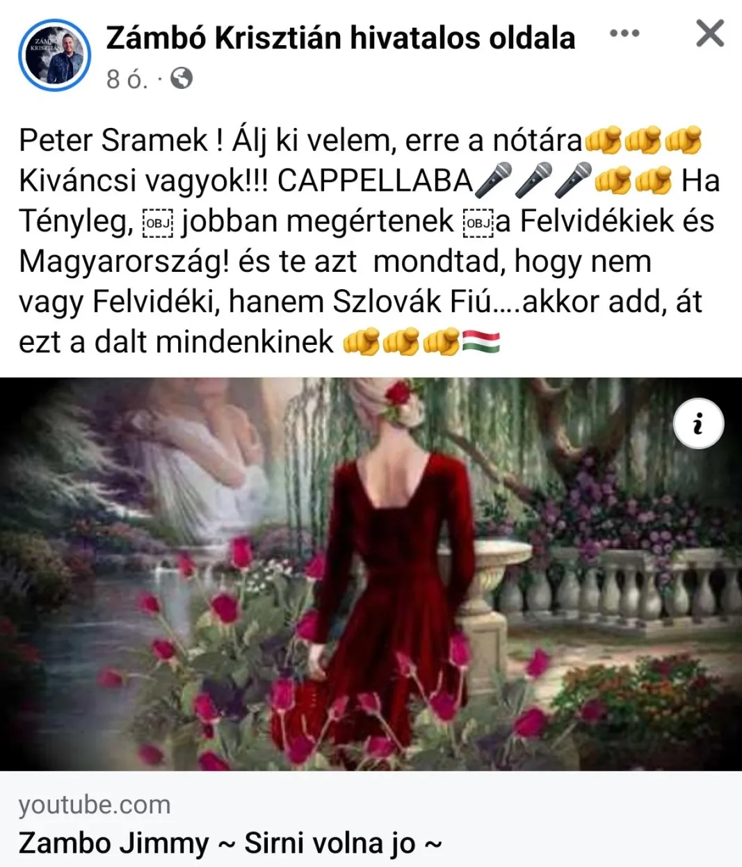 Zámbó Krisztián bejegyzése