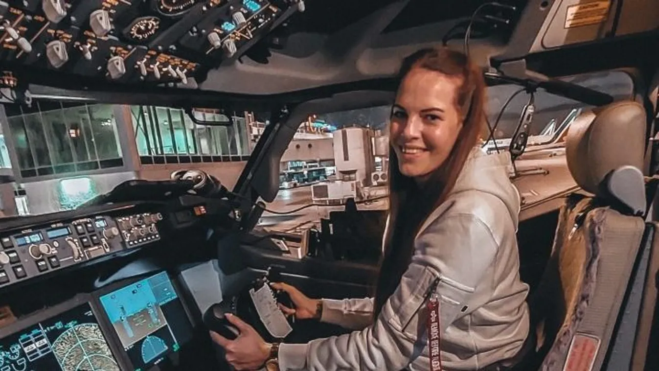 "Beütött a kerozingőz" - Pilóta lett a gyönyörű magyar lány