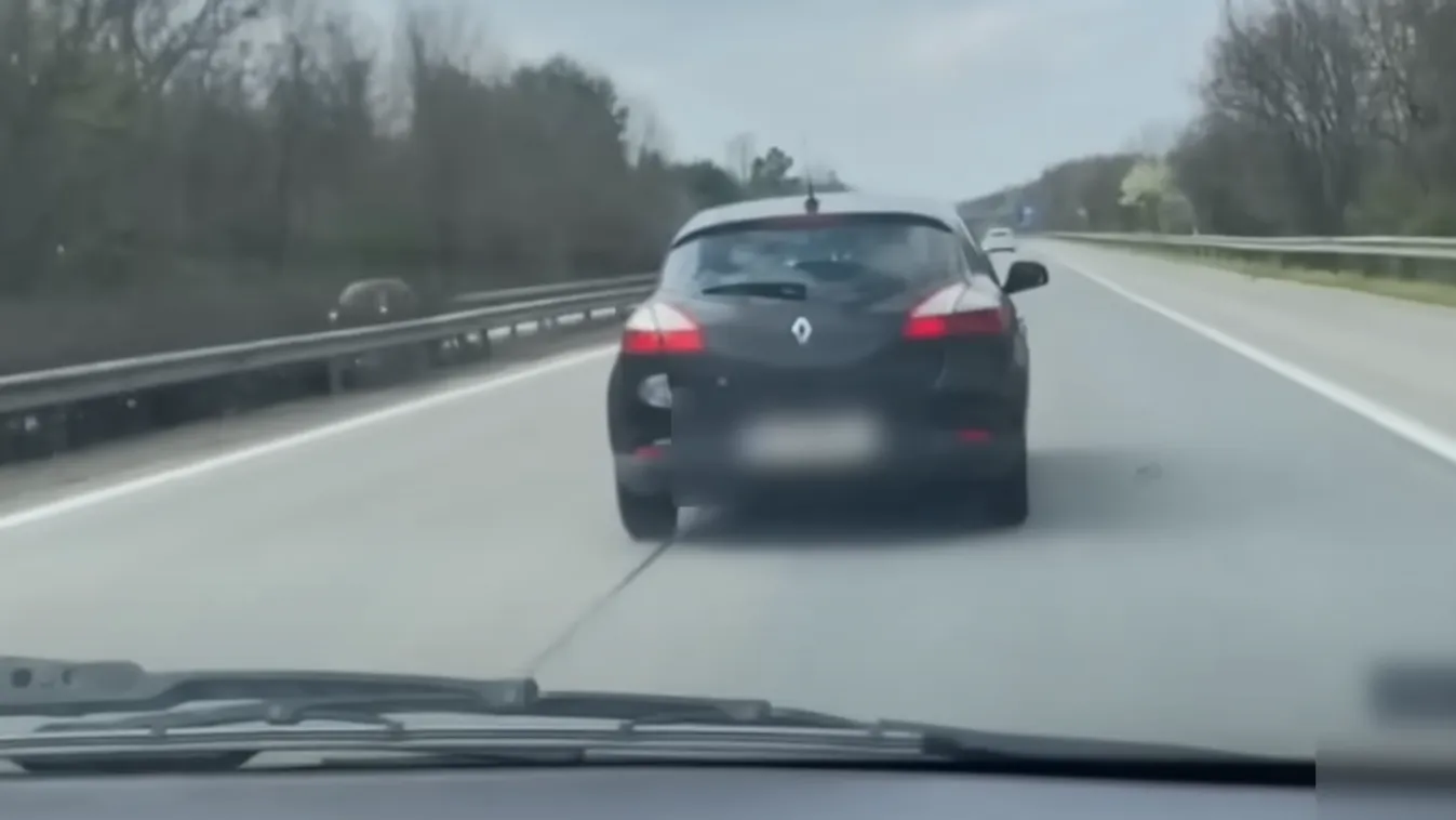 Ámokfutó az M1-esen: egymás után büntetőfékezett a sofőr