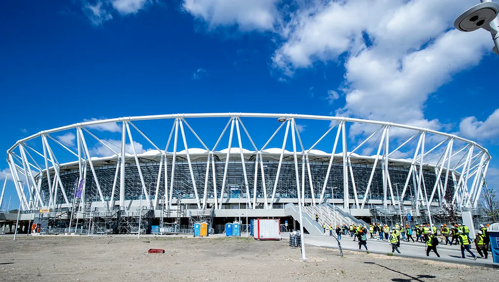 atlétikai stadion bejárás