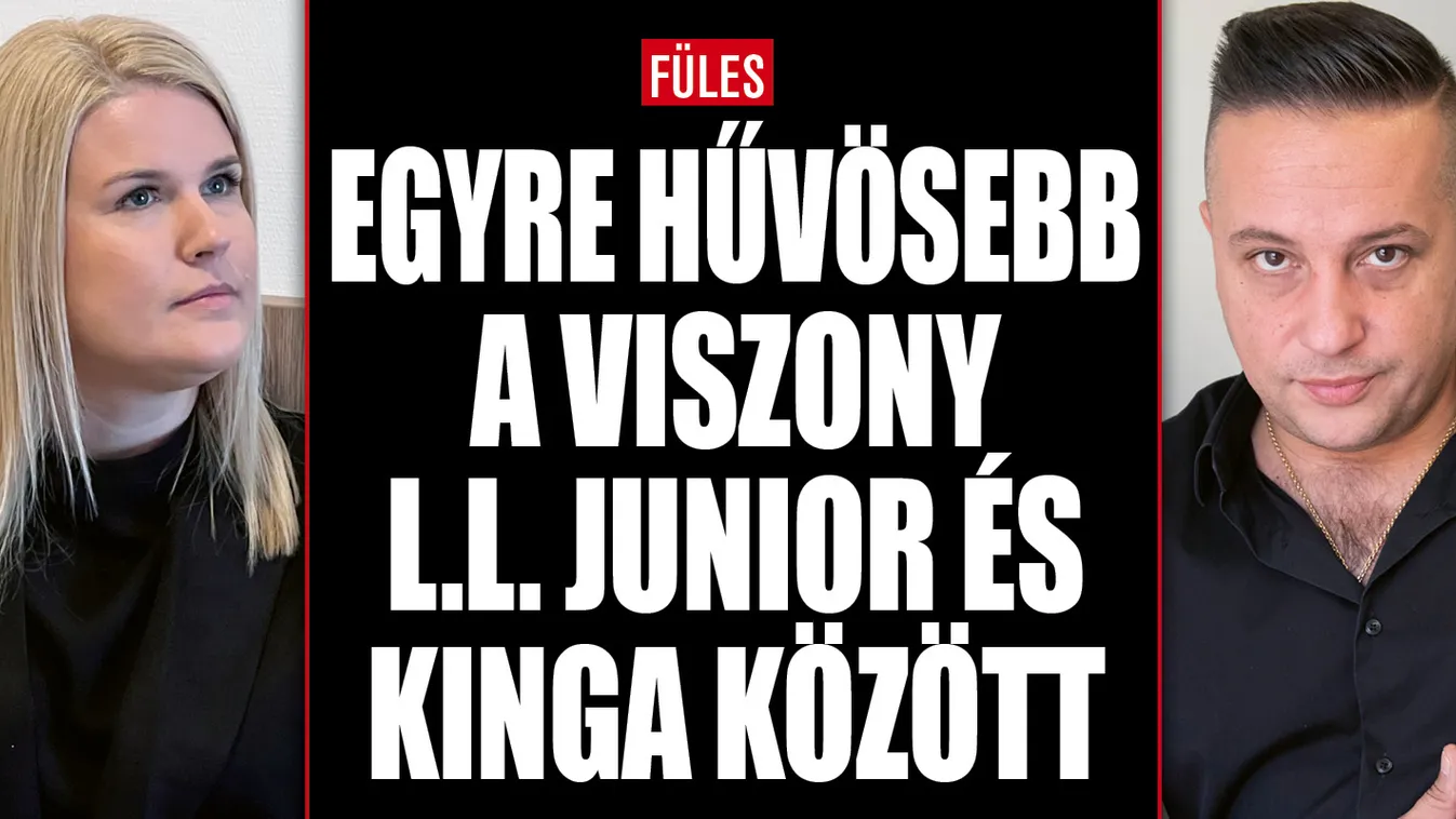 Összecsap a bíróság előtt L.L. Junior és felesége, Kinga