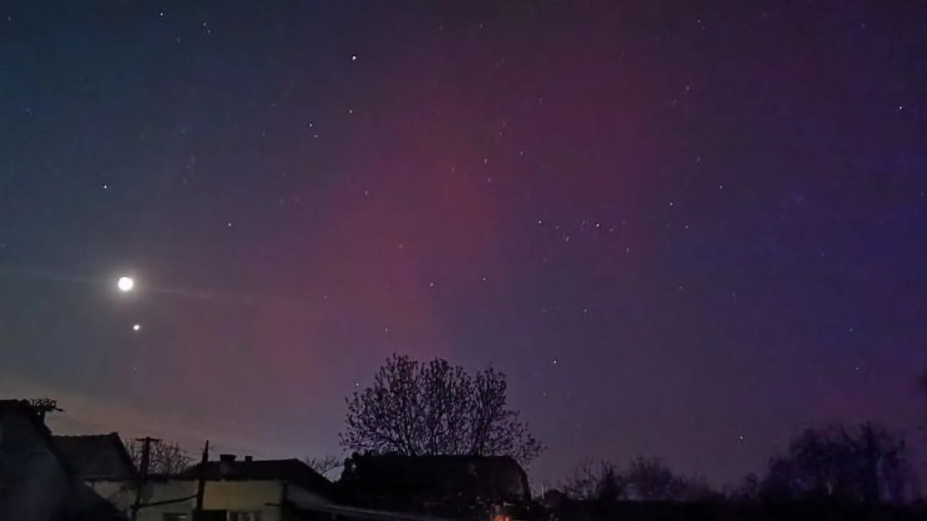 Káprázatos színekben pompázott hazánk felett a sarki fény