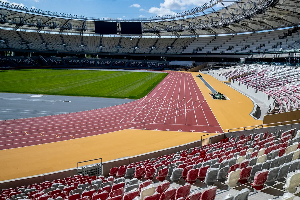atlétikai stadion bejárás