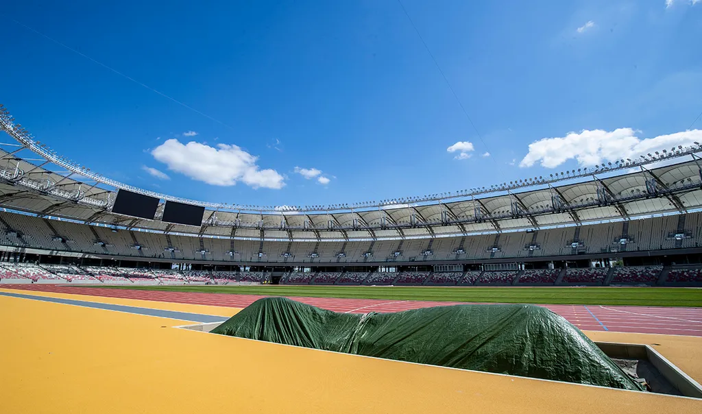 atlétikai stadion bejárás