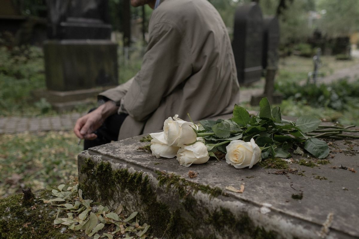 temető gyász sír