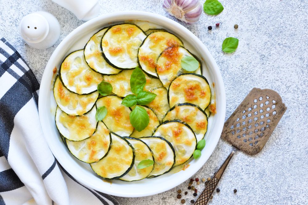 Baked,Zucchini,With,Parmesan,Sauce,And,Cheese.,Summer,Zucchini,Pie.zucchini