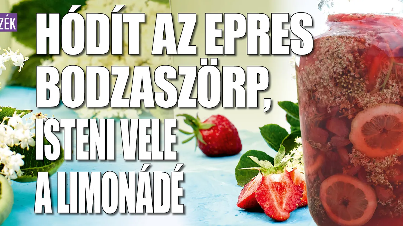 Hódít az epres bodzaszörp, isteni vele a limonádé