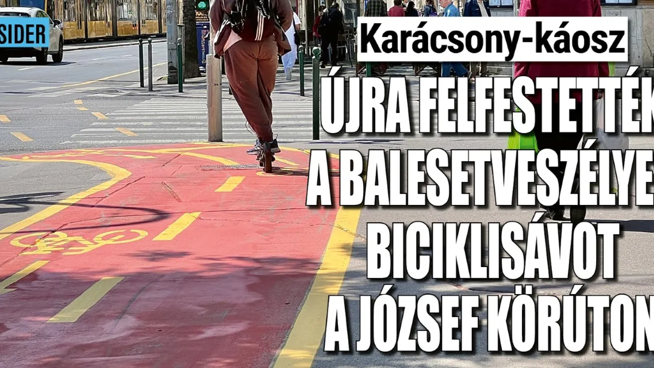 Újra felfestette a balesetveszélyes bicikliutat Karácsony