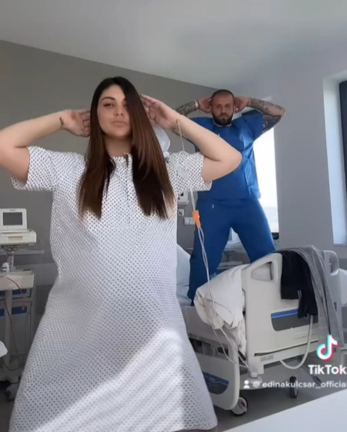 Kulcsár Edina, G.w.M, szülés előtt videó, Instagram videógrab