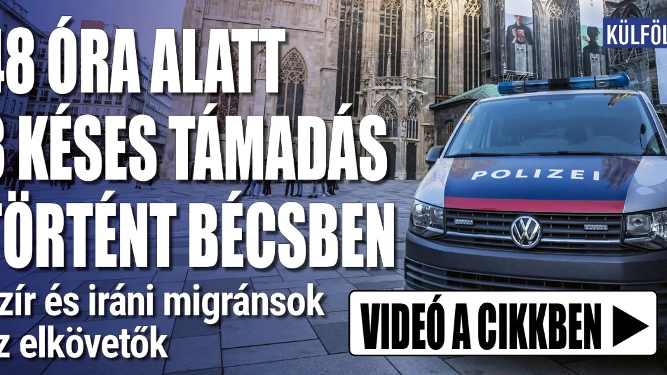 48 óra alatt 3 késes támadás történt Bécsben