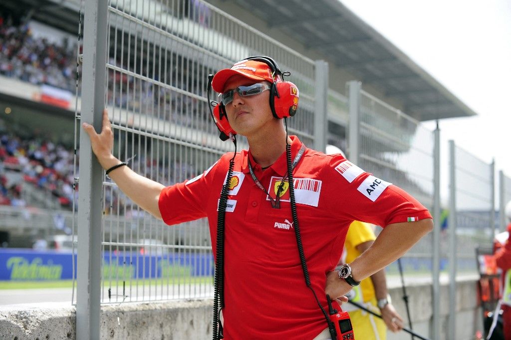 Michael Schumacher 2009-ben, már a Ferrari tanácsadójaként