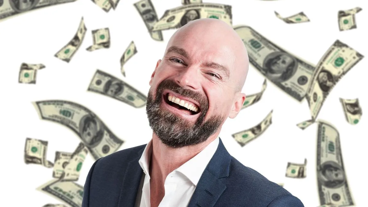 nyeremény pénz siker sablon