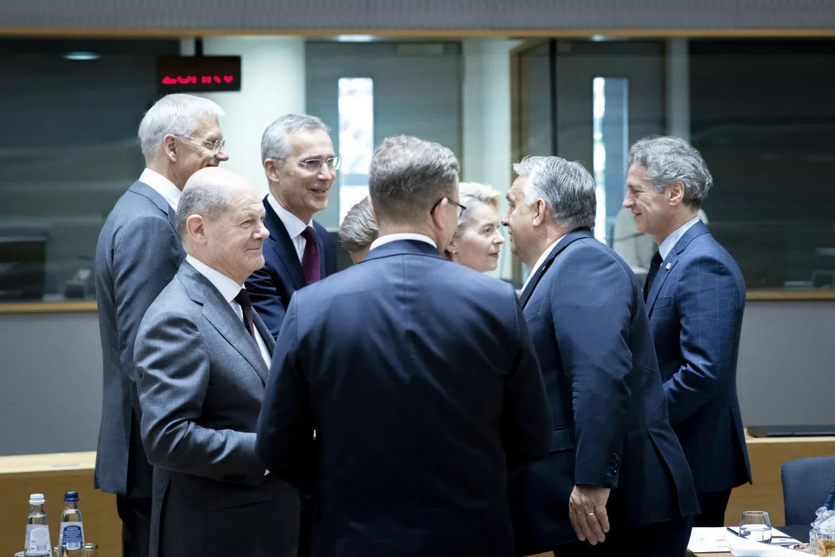 KARINS, Krisjanis; ORBÁN Viktor; STOLTENBERG, Jens; VON DER LEYEN, Ursula; GOLOB, Robert; SCHOLZ, Olaf