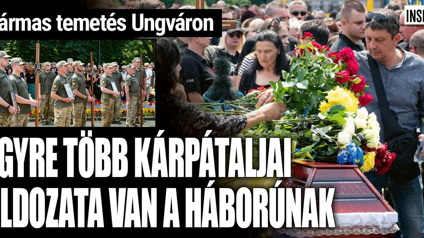 Egymás mellé temették a három elesett kárpátaljai hőst
