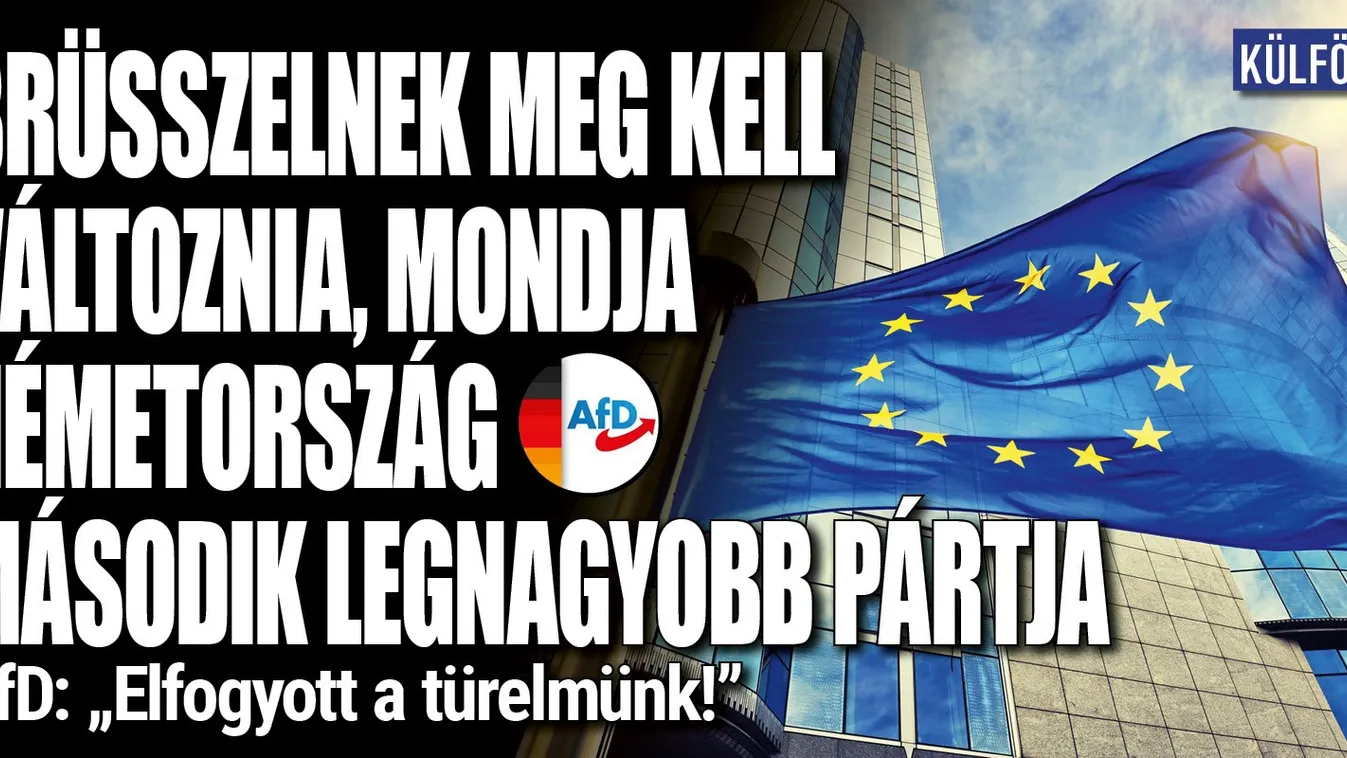 Elfogyott az Afd türelme, Brüsszelnek meg kell változnia