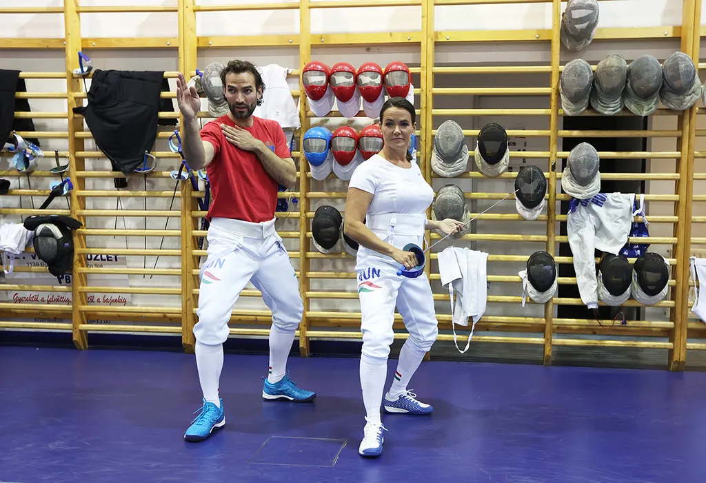 Novák Katalin köztársasági elnök találkozik Szilágyi Áron olimpiai bajnok kardvívóval