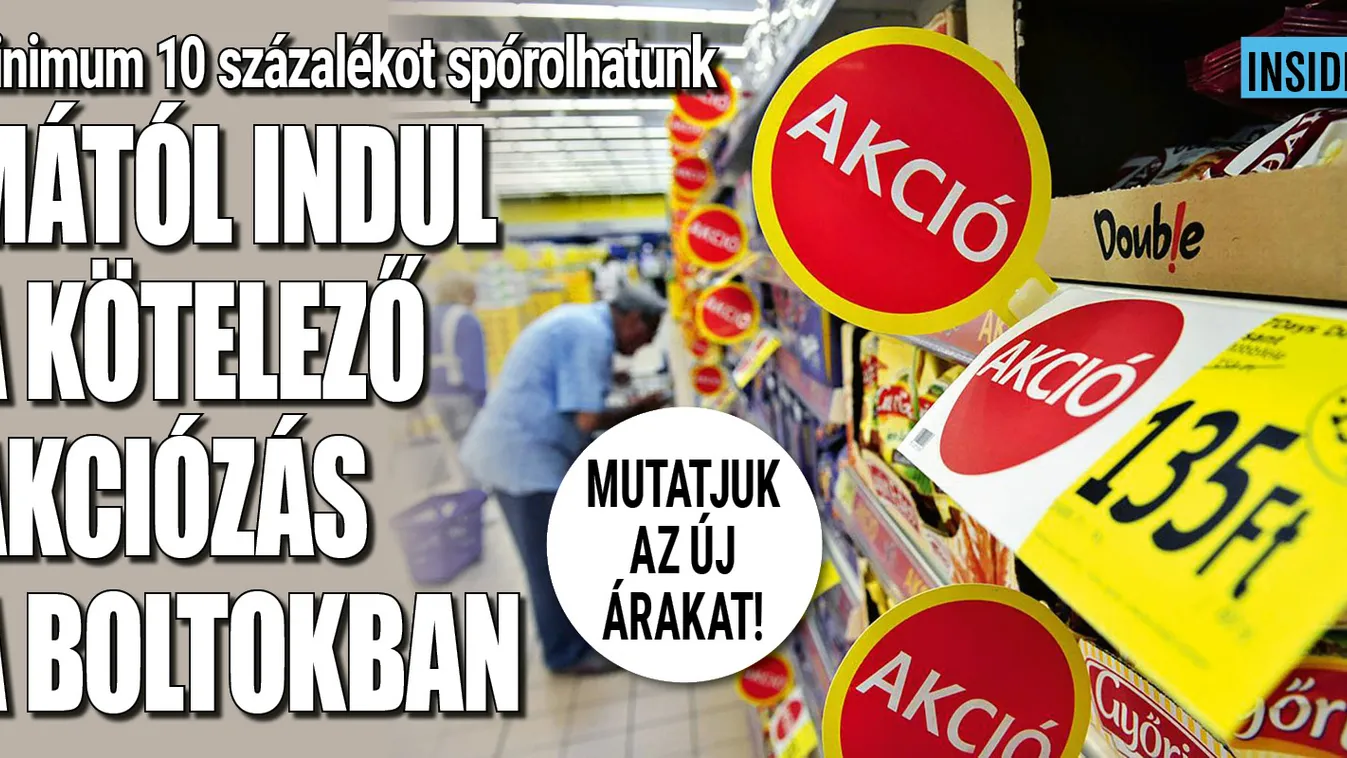 Akciózás: 20 termékkategória árai csökkennek