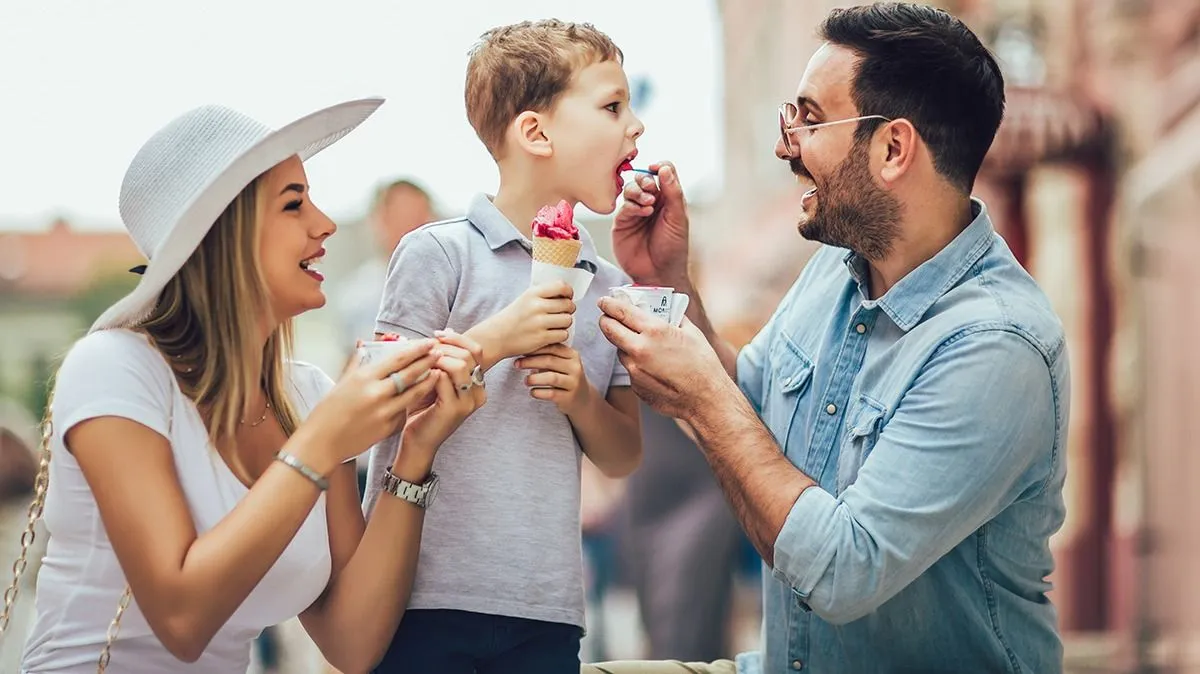 Young,Happy,Family,Spending,Their,Weekend,With,Son.,They,Are