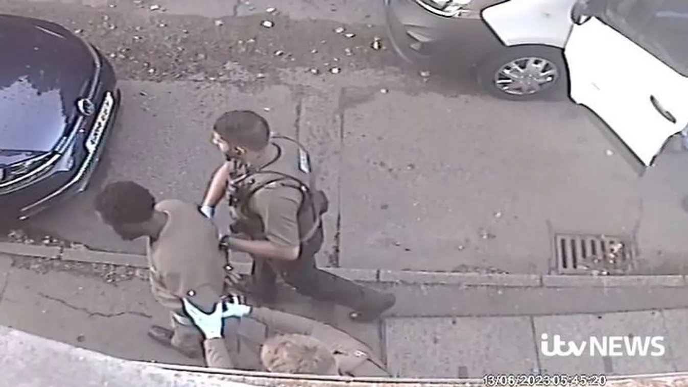 Drámai videón, ahogy a rendőrök lesokkolják az ámokfutót