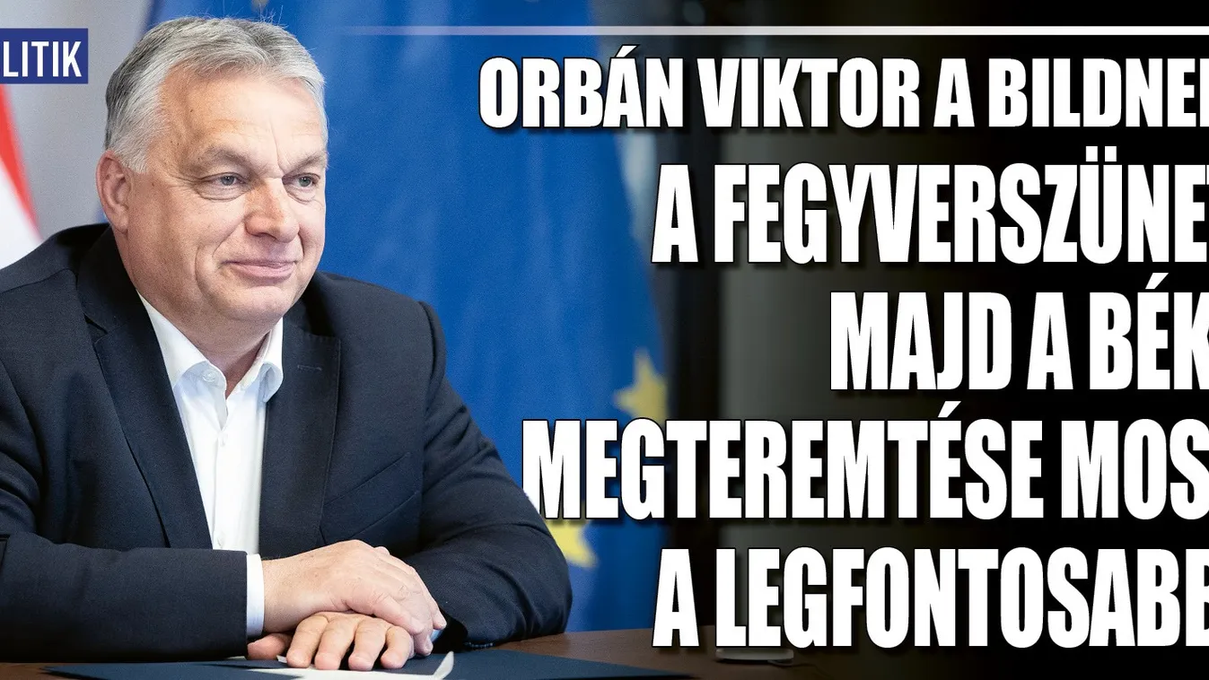 A fegyverszünet, majd a béke megteremtése a legfontosabb