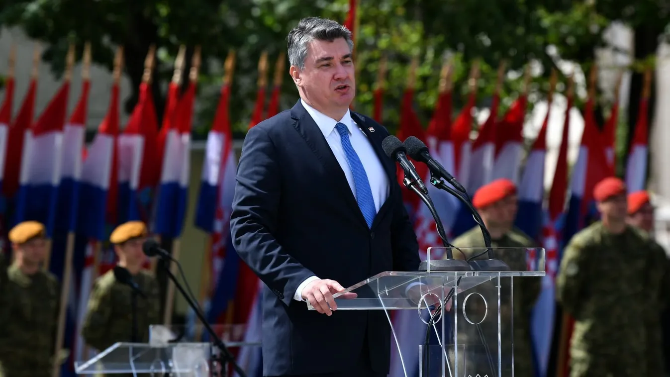 A horvát elnök lenácizta a "Dicsőség Ukrajnának" szlogent