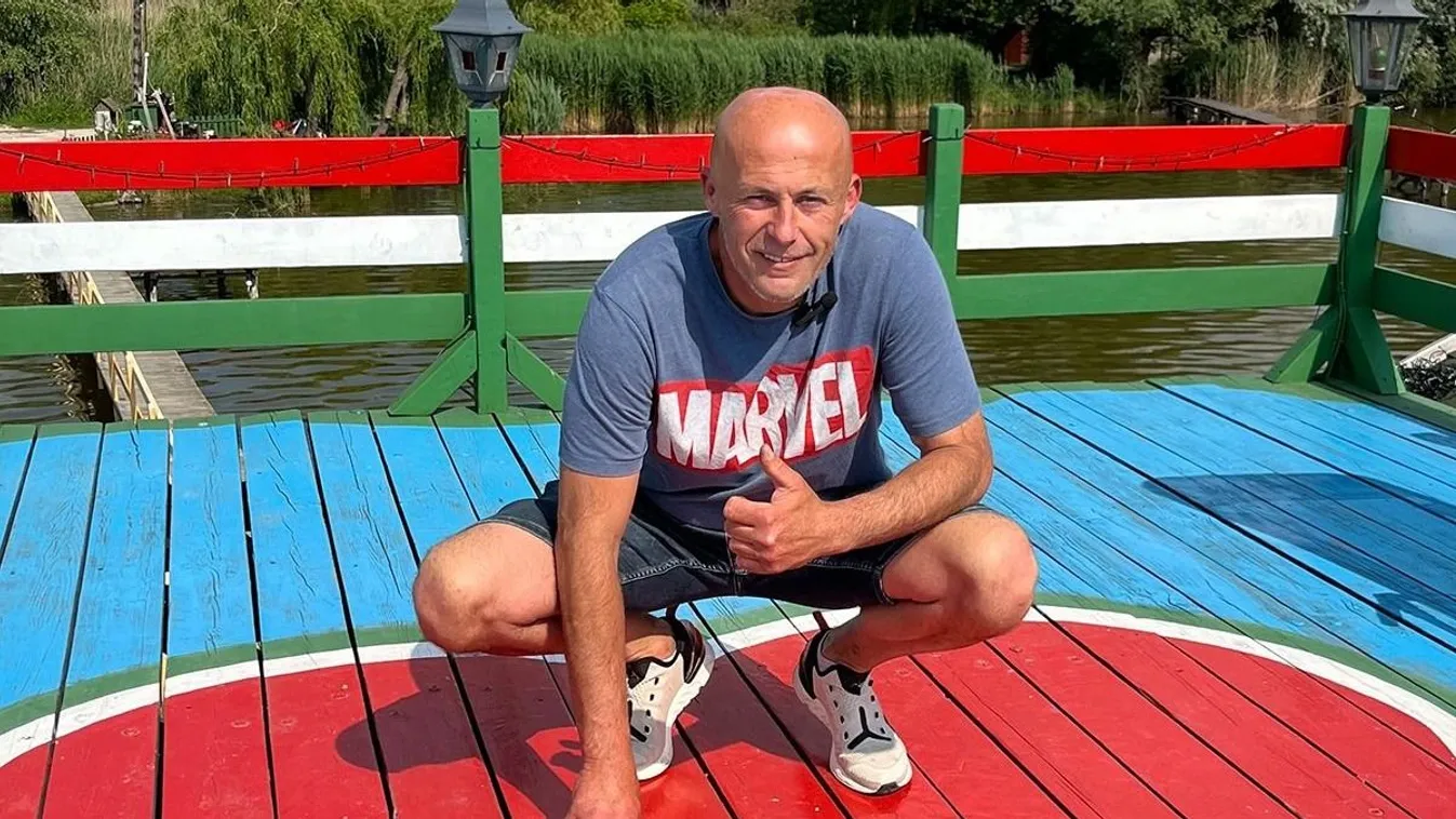 Három éve él a Bokodi-tó horgász stégjén Dörnyei Béla