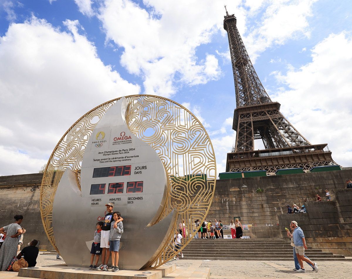 Paris Olympics / countdown clock set