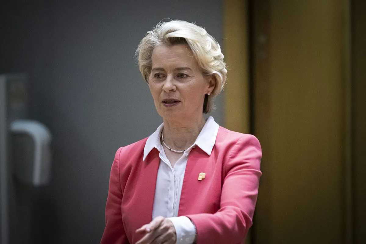 Ursula Von Der Leyen President Of The European Commission At The European Council