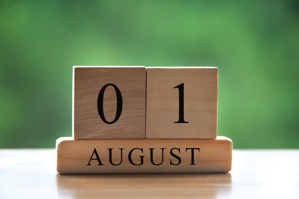 augusztus, augusztus elseje, naptár