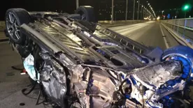 Ilyen horror tempóval száguldott a halálos balesetet okozó sportkocsi az Árpád hídon - Videó