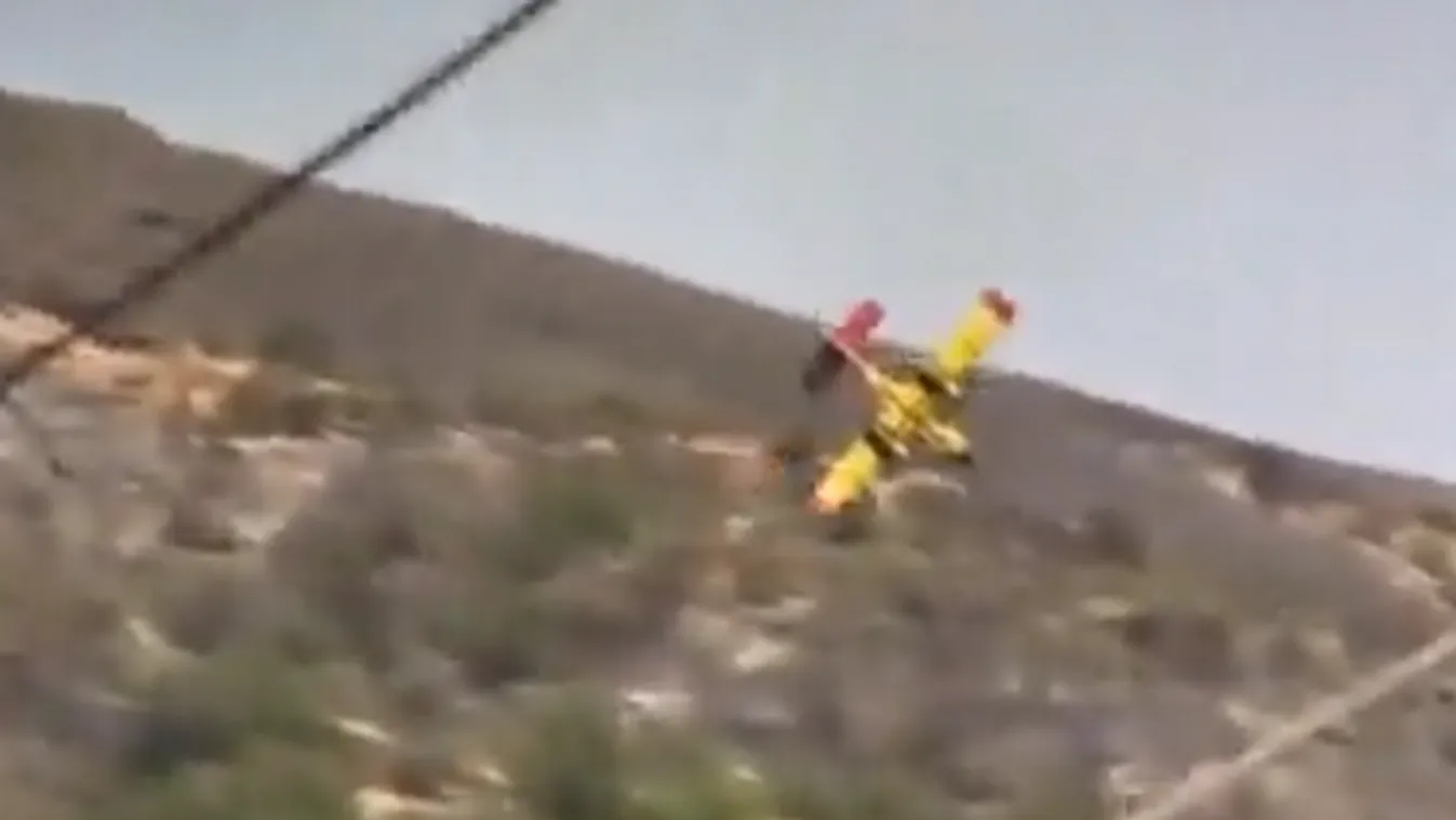 Megrázó videó: lezuhant egy repülő Görögországban