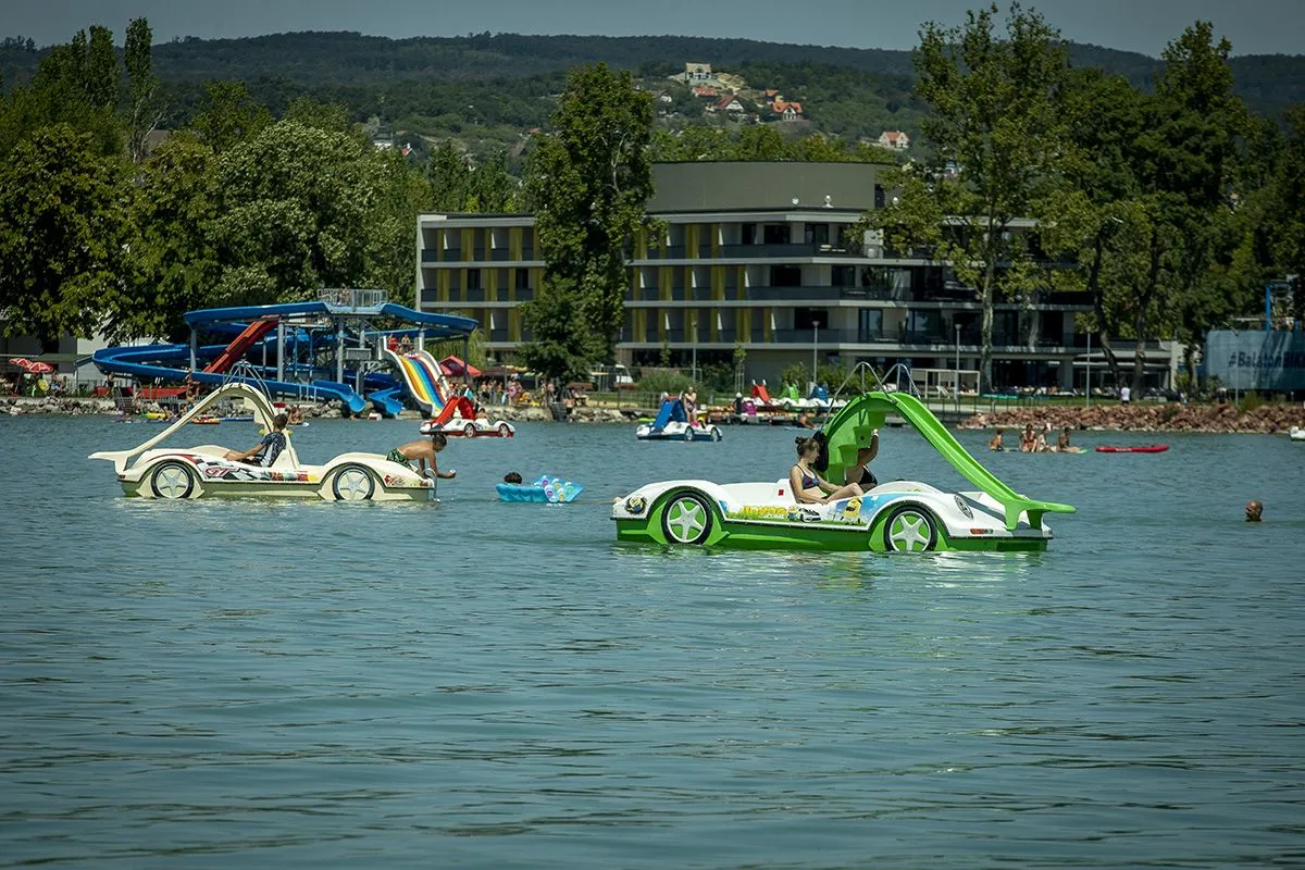 balaton, Balaton, strand, vizibicikli
