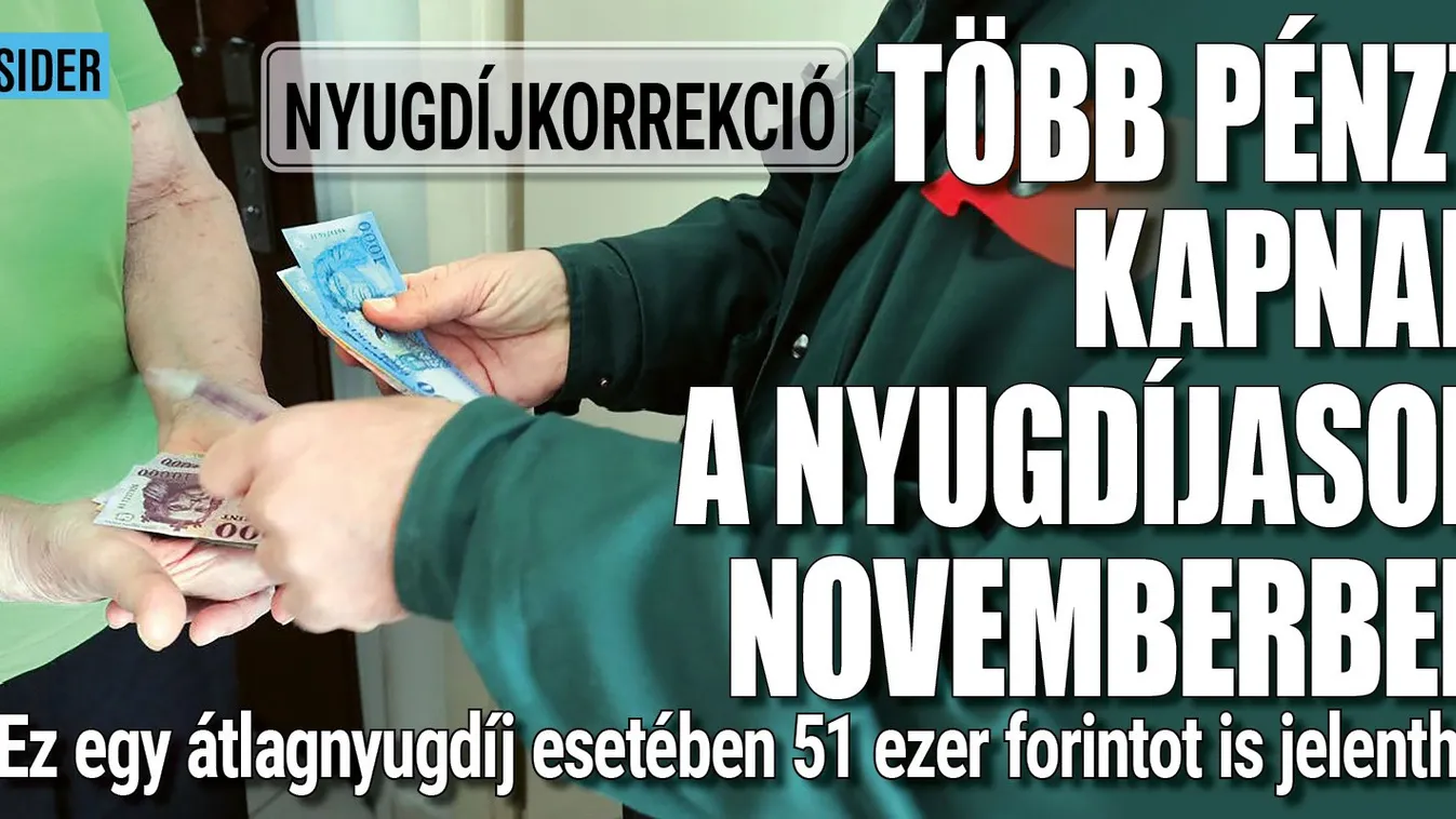 51 ezer forinttal több pénzt kaphat egy átlagnyugdíjas