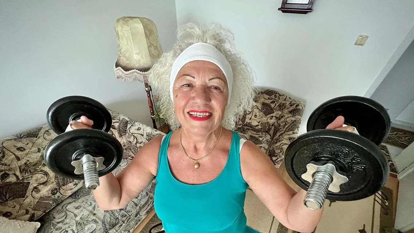 A fiatalokat is lepipálja a 70 éves gyúrós nagyi