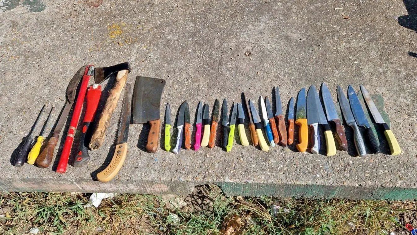 Ezúttal a fegyverek mellett drog is volt a migránsoknál