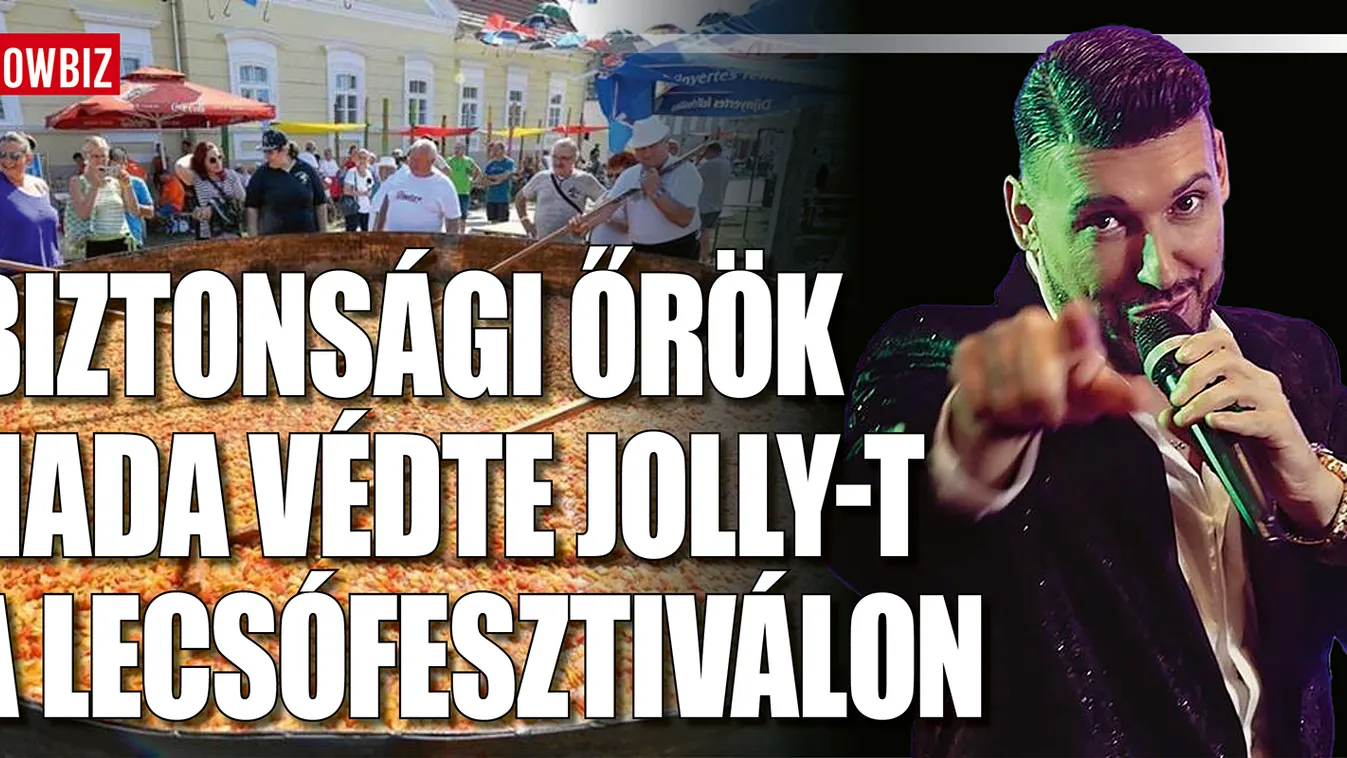 Biztonsági őrök hada védte Jollyt a fesztiválon