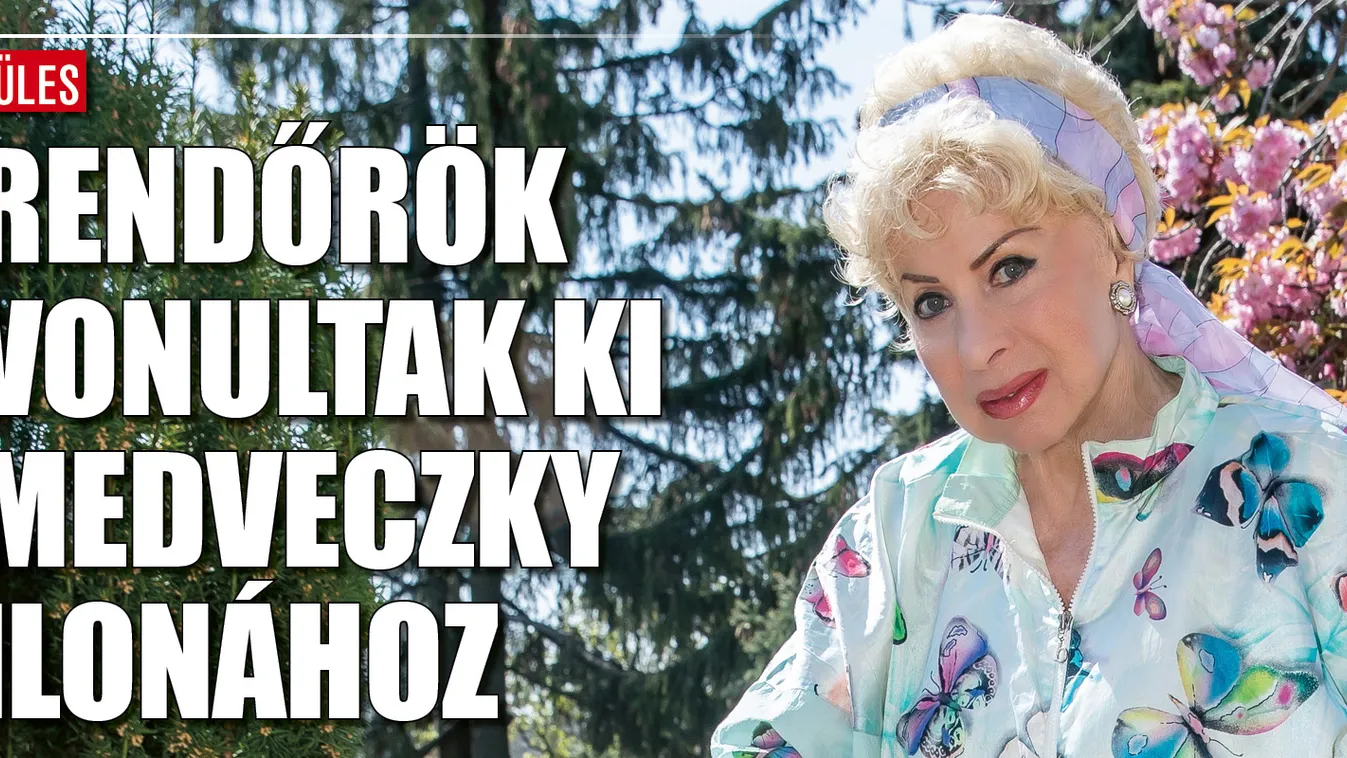 Kivonult a rendőrség Medveczky Ilona házához