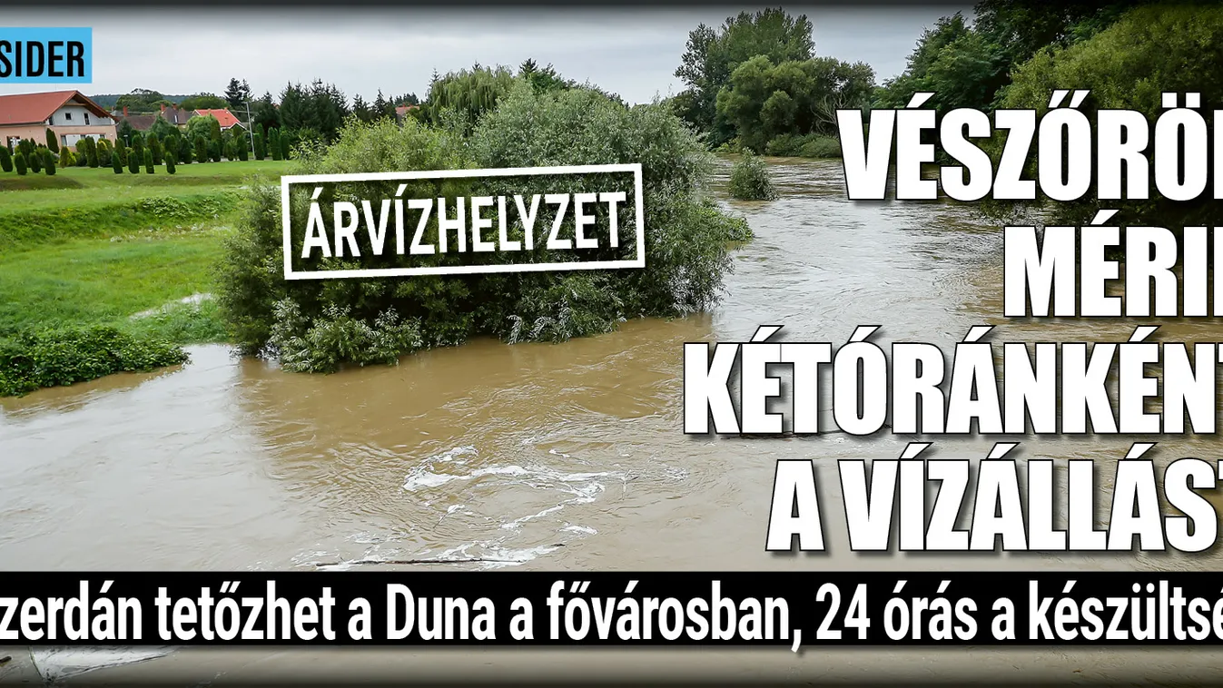 Árvízkészültség: kétóránként mérik a víz szintjét